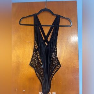 Exes lingerie fishnet bodysuit